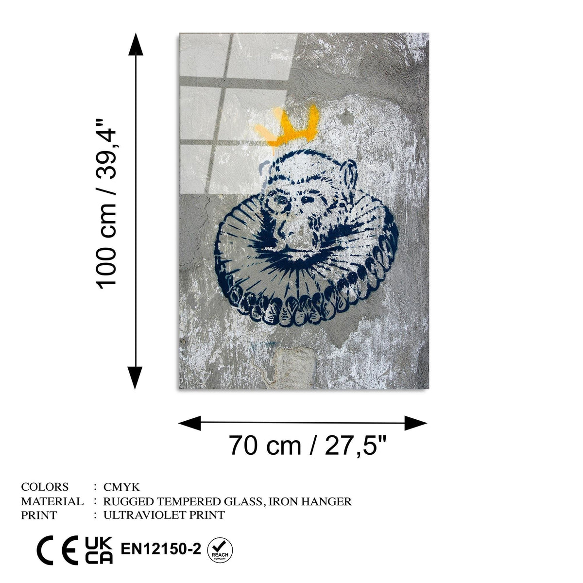 Uv-1191 Baskılı Cam Dikdörtgen Duvar Tablosu