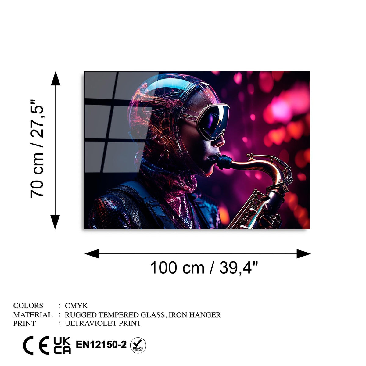 Uv-1201 Baskılı Cam Dikdörtgen Duvar Tablosu