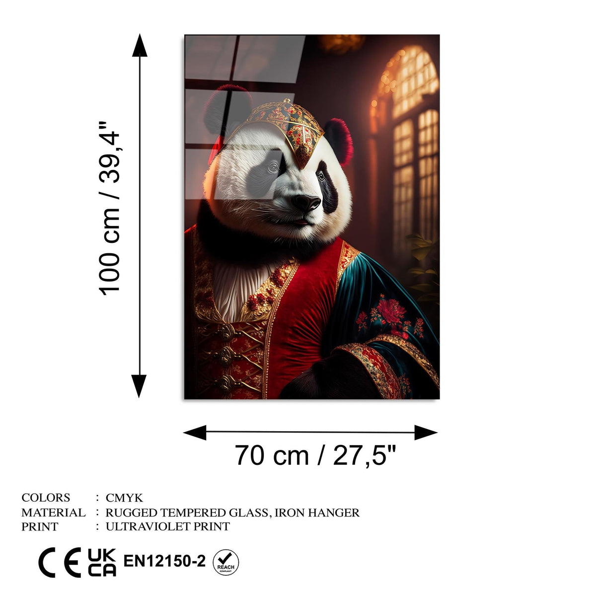 Uv-1219 Baskılı Cam Dikdörtgen Duvar Tablosu