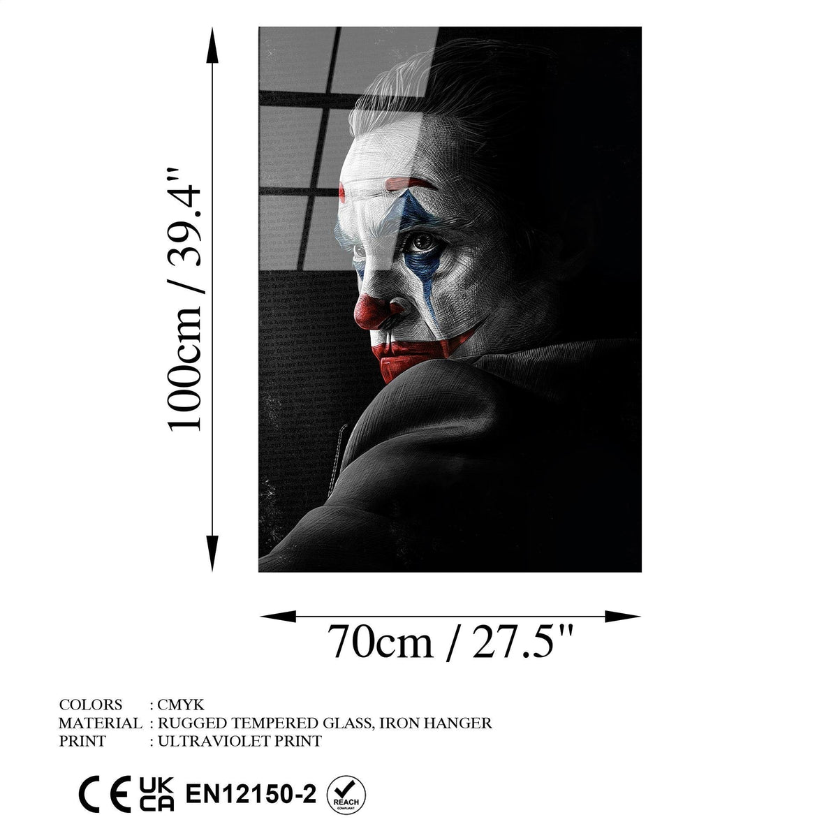 Uv-140 Baskılı Cam Dikdörtgen Duvar Tablosu