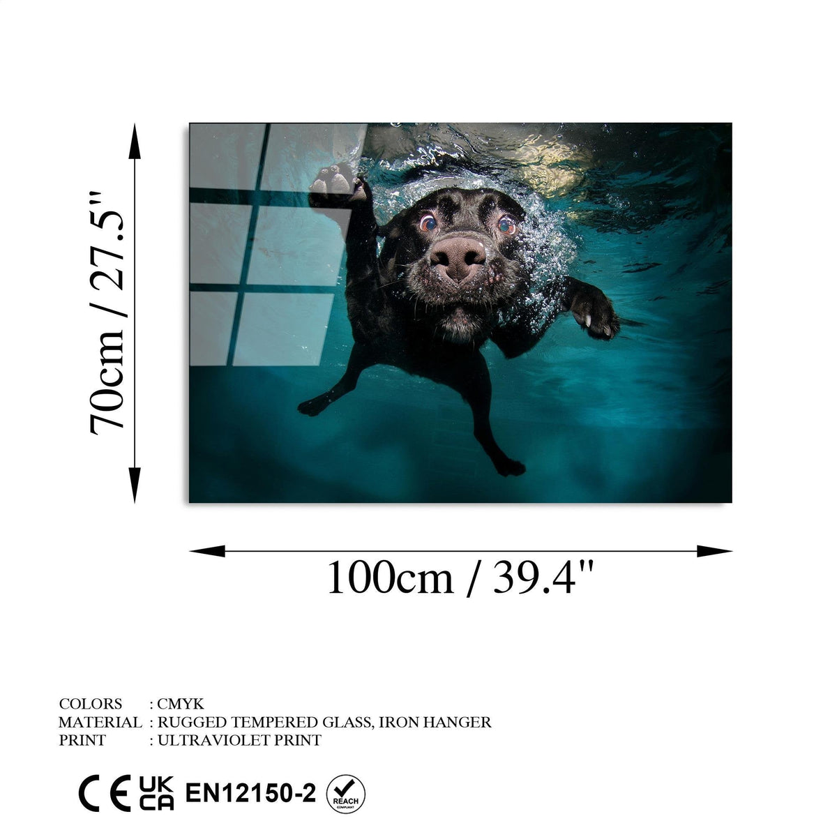 Uv-166 Baskılı Cam Dikdörtgen Duvar Tablosu
