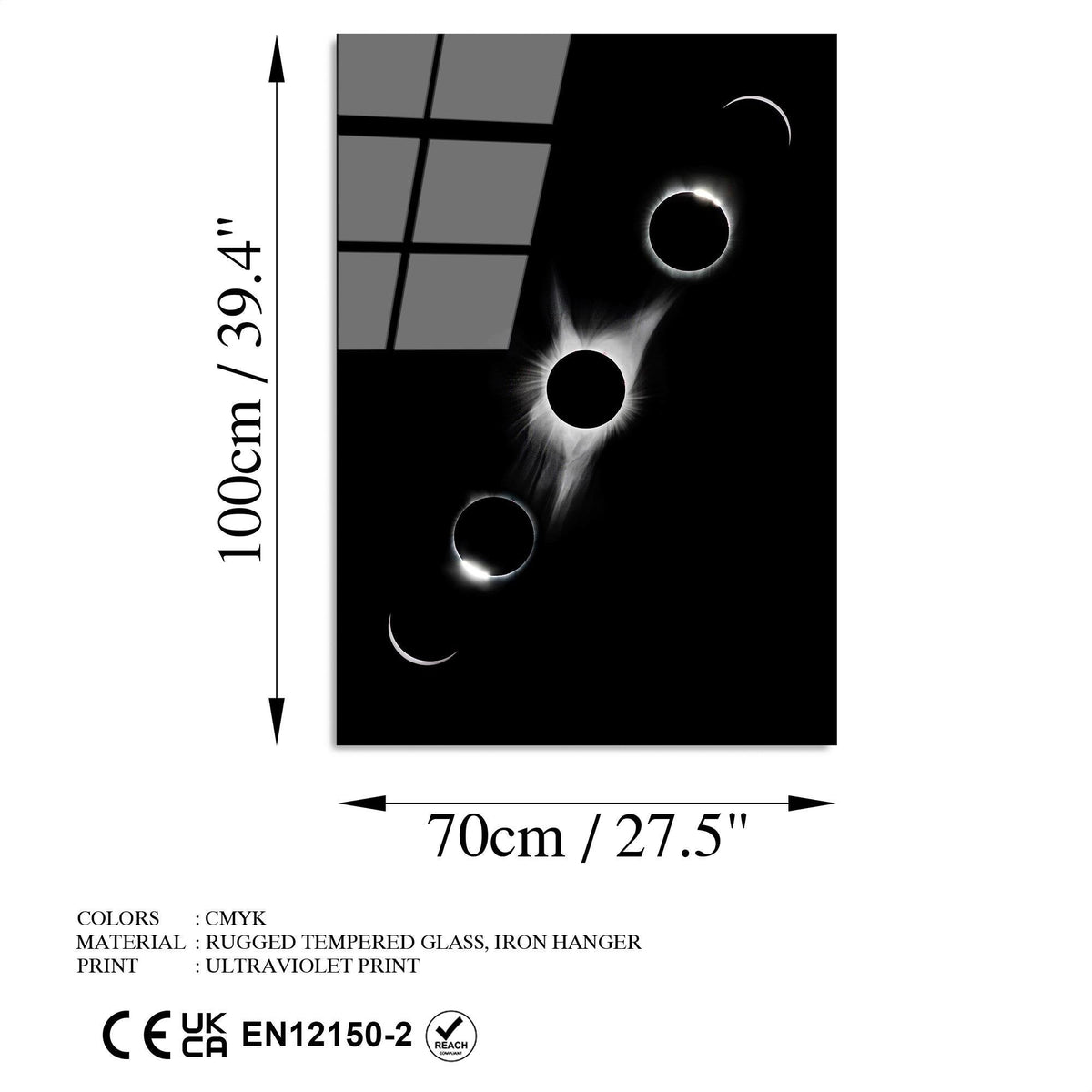 Uv-197 Baskılı Cam Dikdörtgen Duvar Tablosu