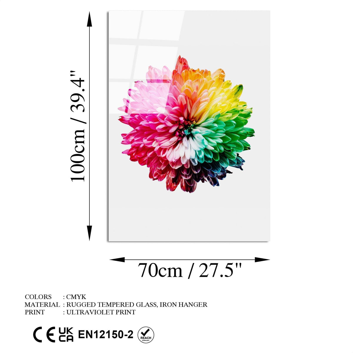 Uv-202 Baskılı Cam Dikdörtgen Duvar Tablosu