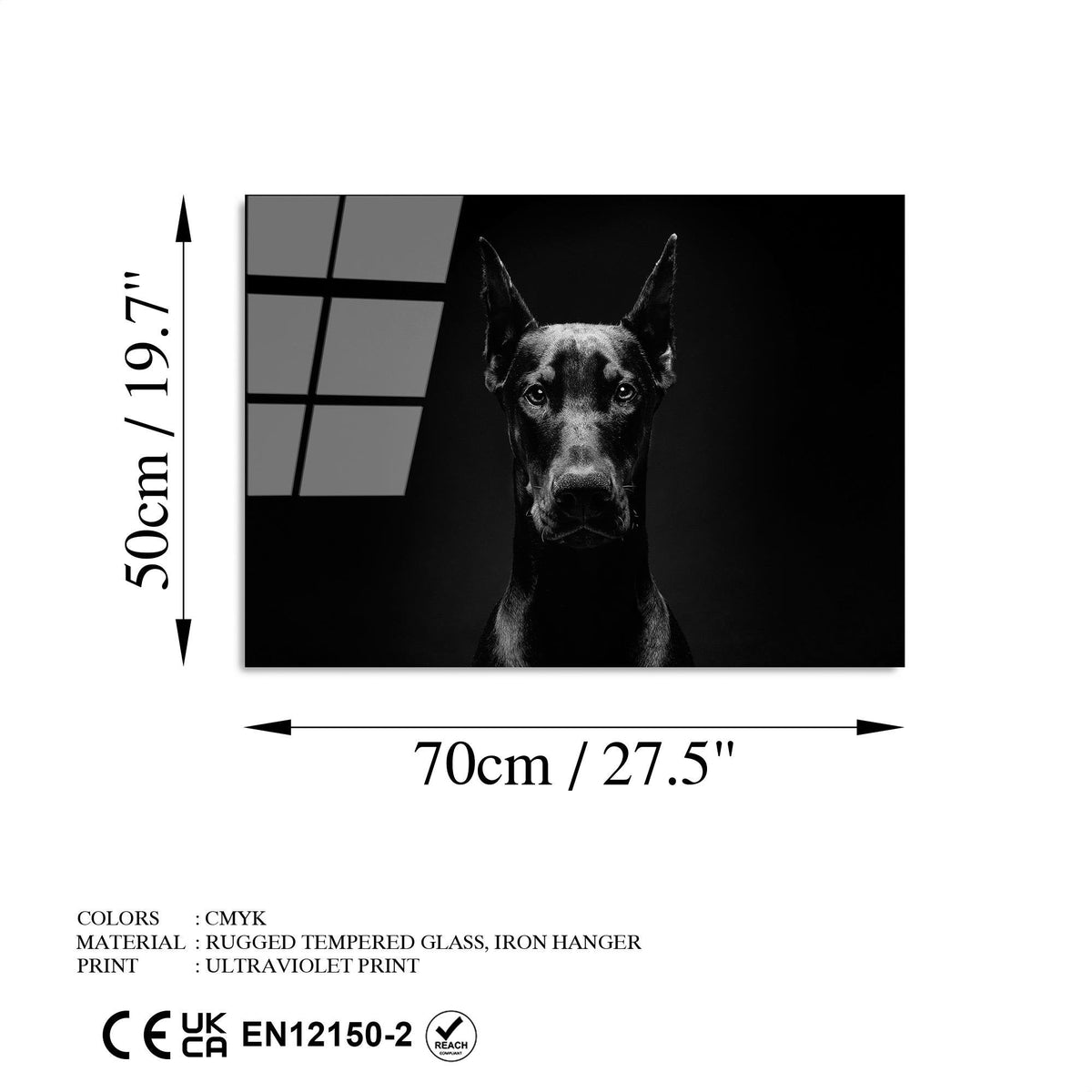 Uv-280 Baskılı Cam Dikdörtgen Duvar Tablosu