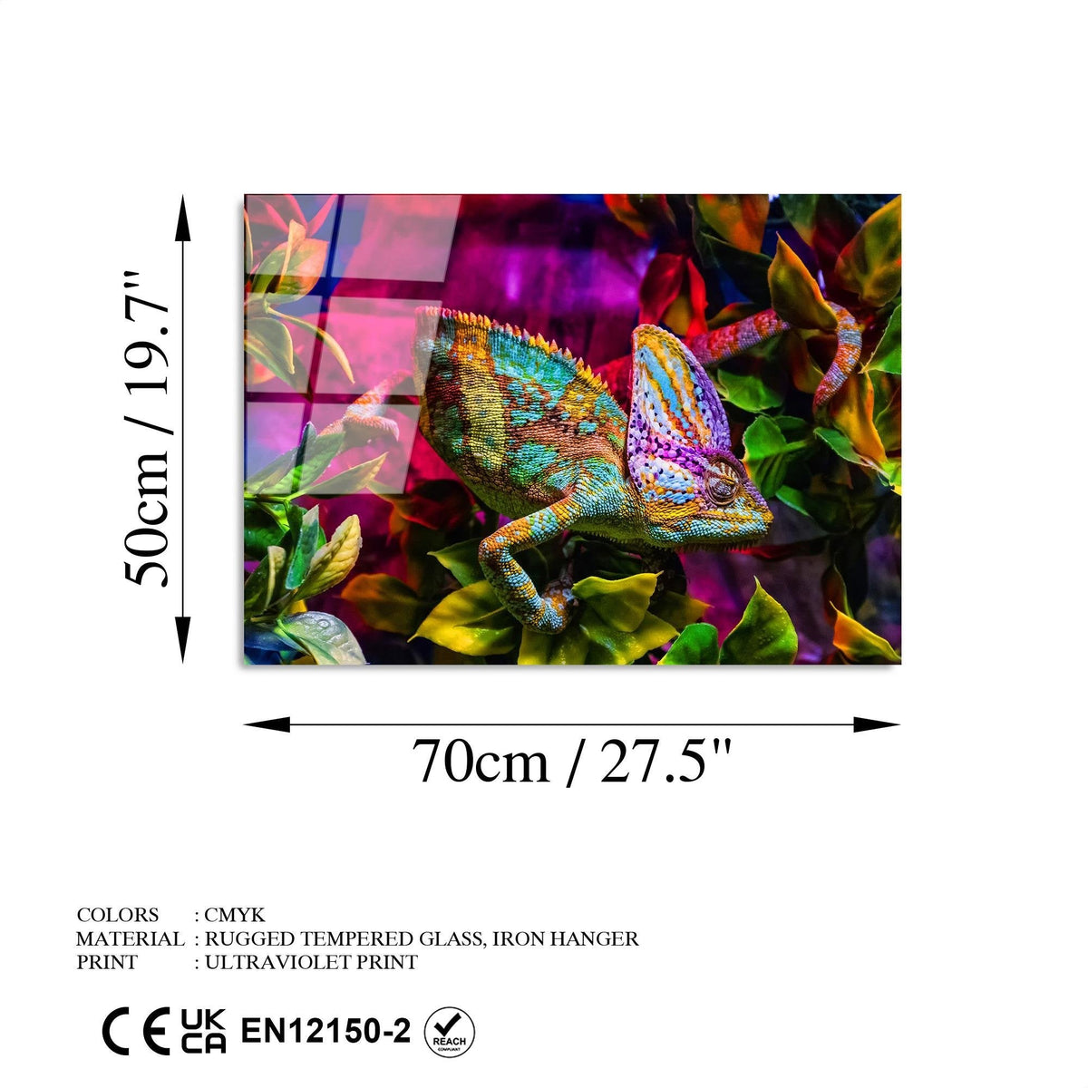 Uv-281 Baskılı Cam Dikdörtgen Duvar Tablosu