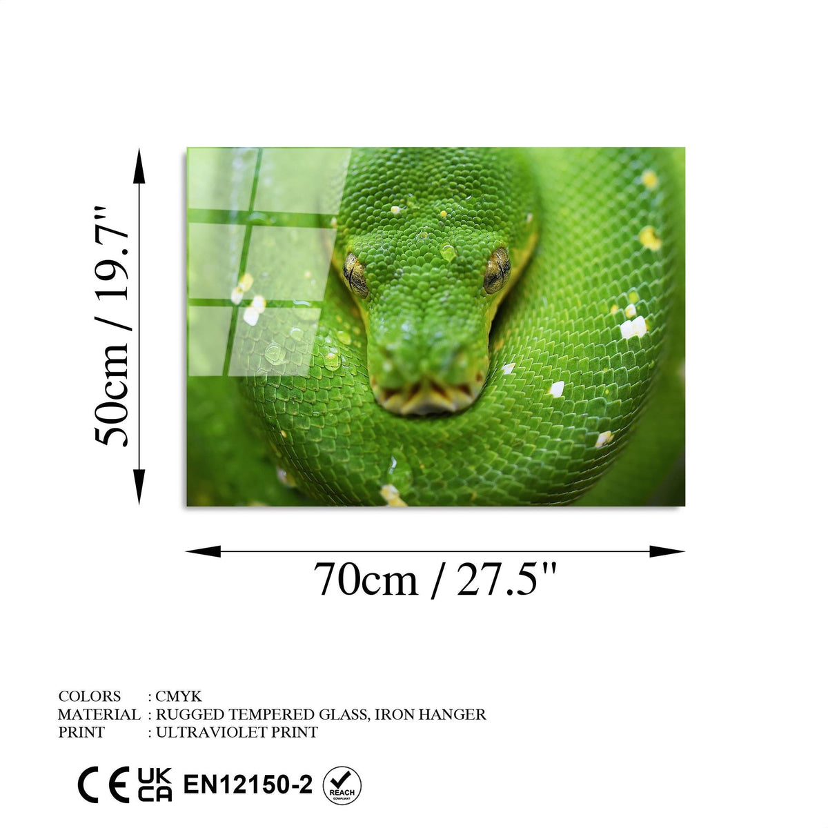 Uv-287 Baskılı Cam Dikdörtgen Duvar Tablosu