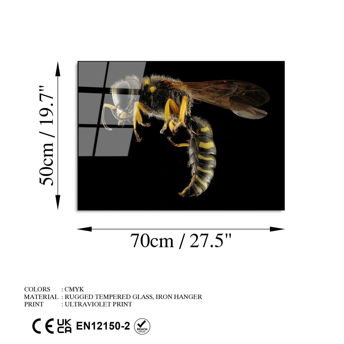 Uv-292 Baskılı Cam Dikdörtgen Duvar Tablosu