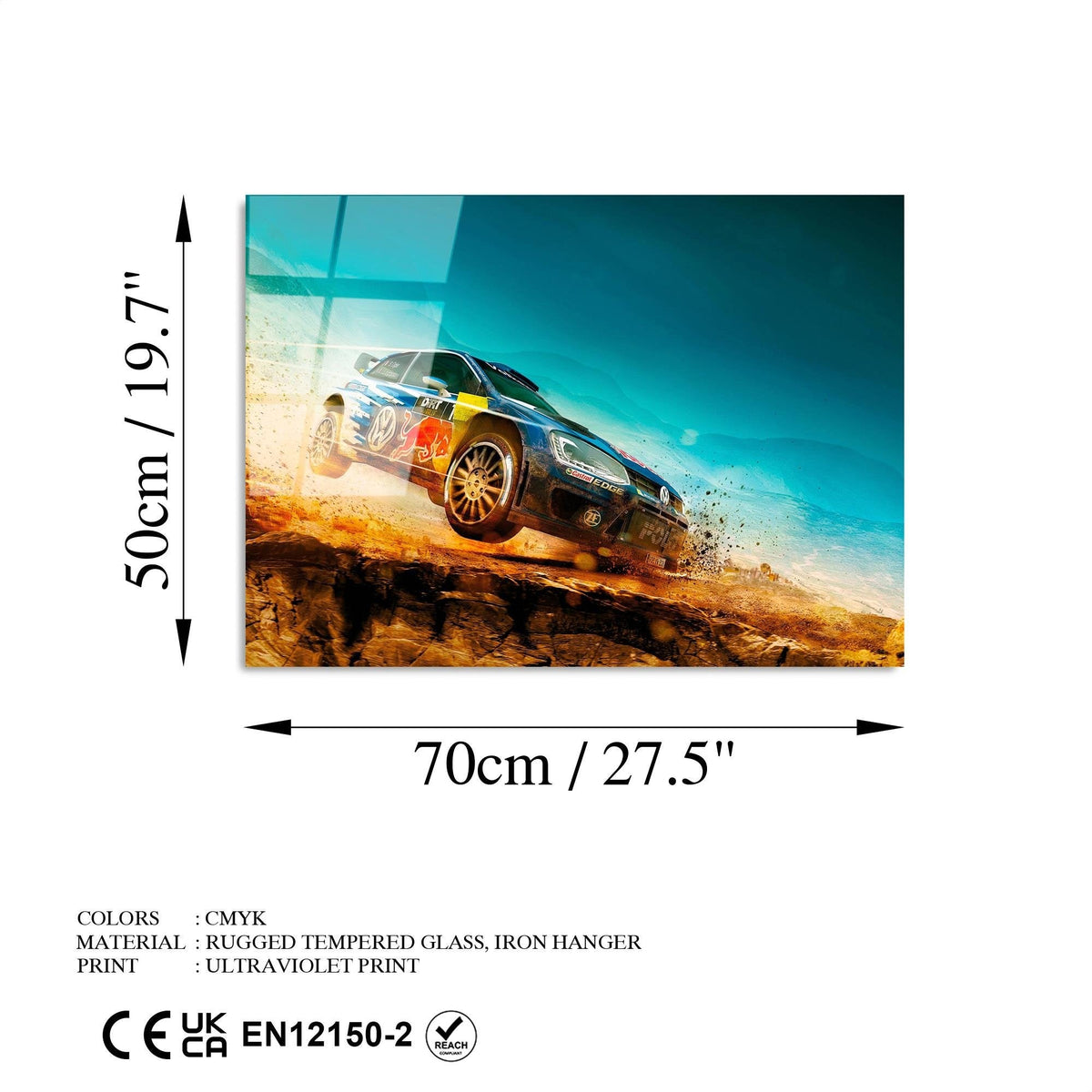 Uv-334 Baskılı Cam Dikdörtgen Duvar Tablosu