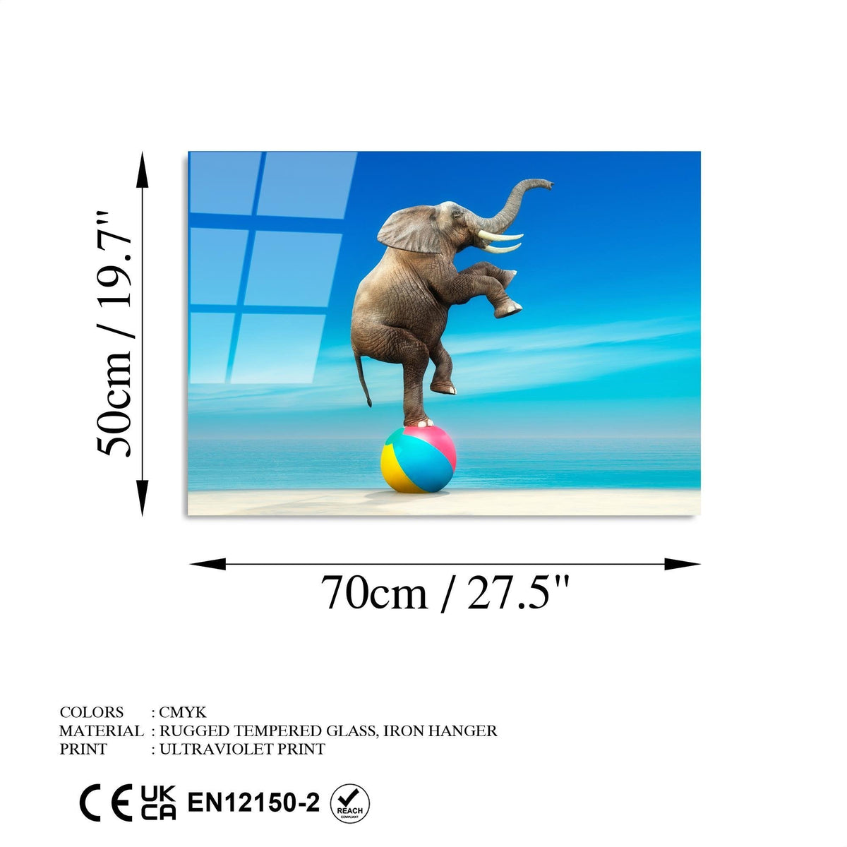 Uv-431 Baskılı Cam Dikdörtgen Duvar Tablosu