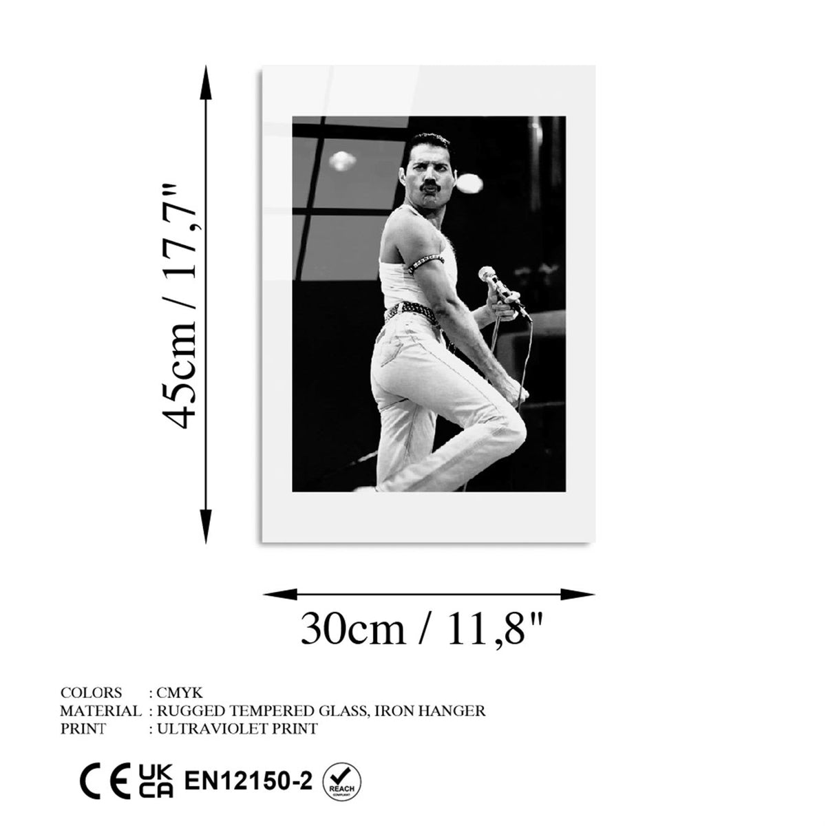 Uv-979 Baskılı Cam Dikdörtgen Duvar Tablosu