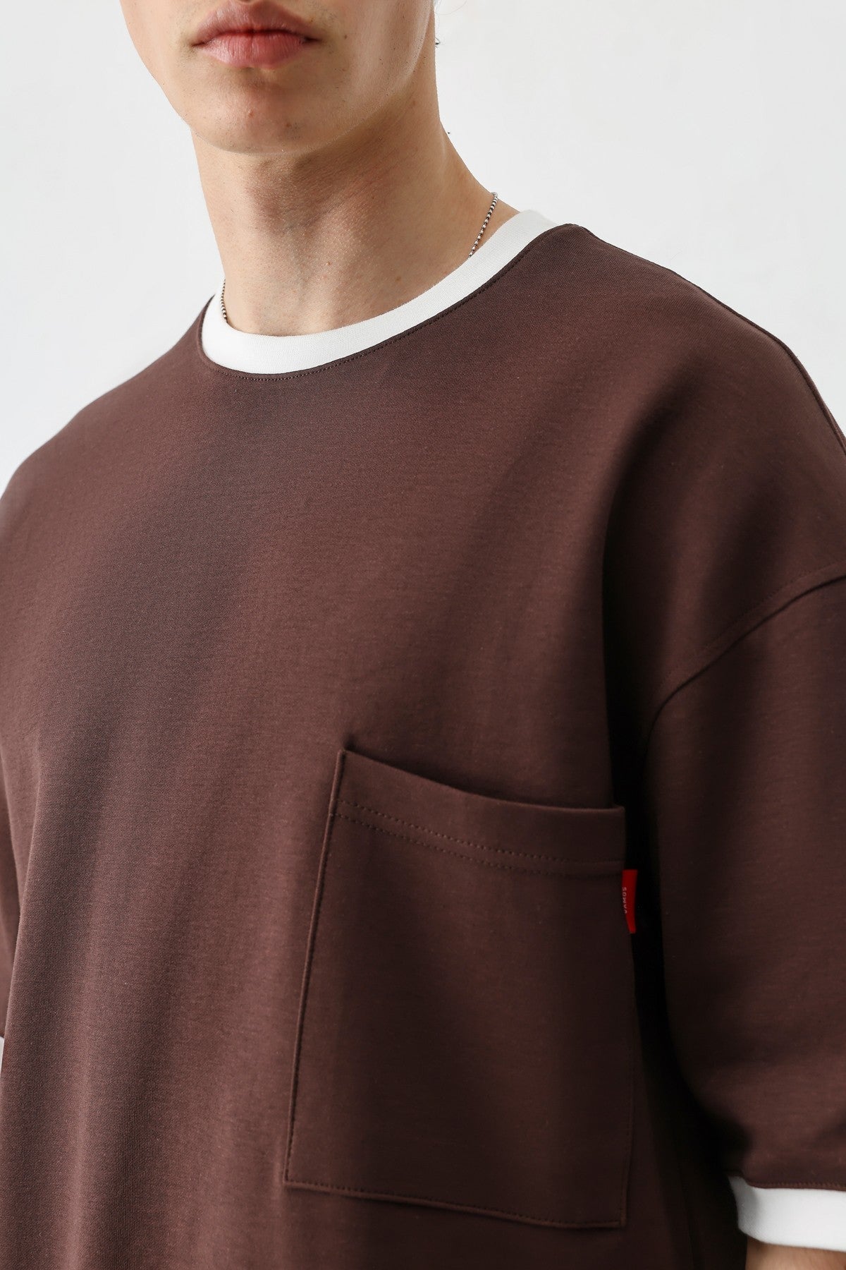 Kısa Kollu Oversize Cepli Tişört