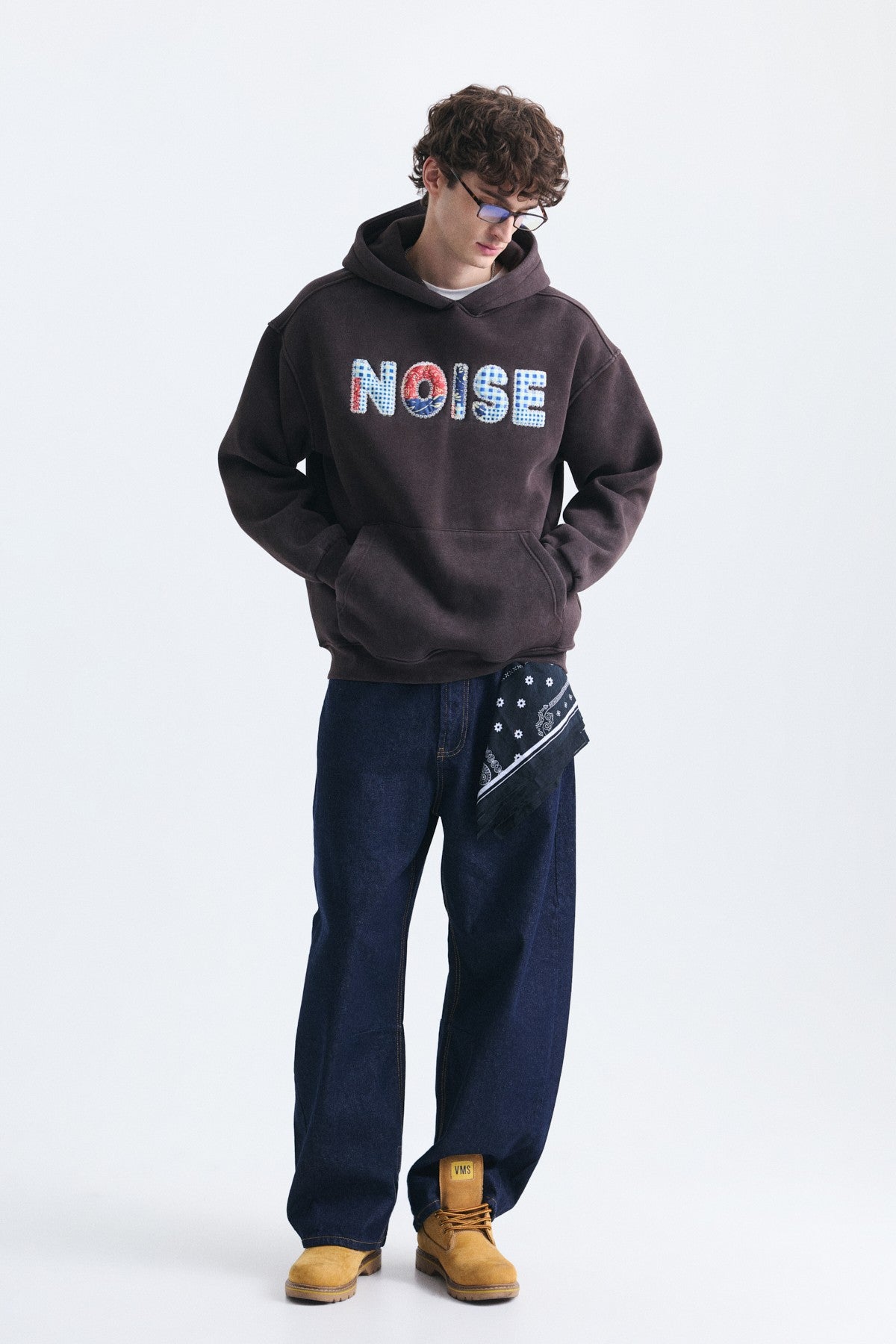 Nakışlı Oversize Kapüşonlu Sweatshirt