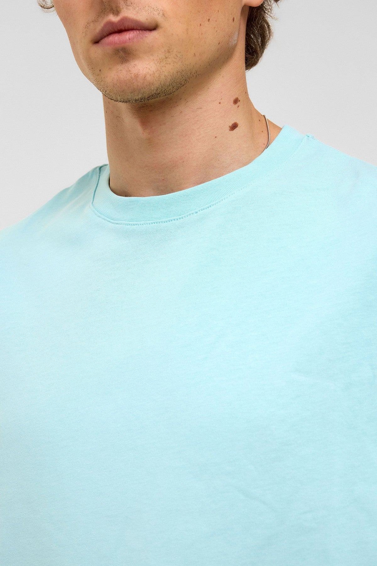Basic Oversize Bisiklet Yaka Tişört