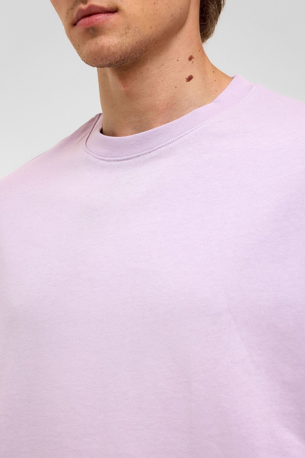 Basic Oversize Bisiklet Yaka Tişört