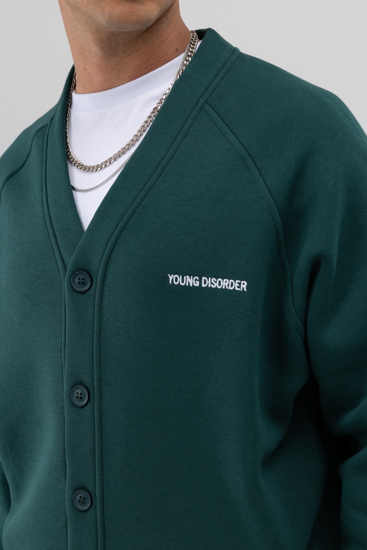 Oversize Düğmeli Sweatshirt