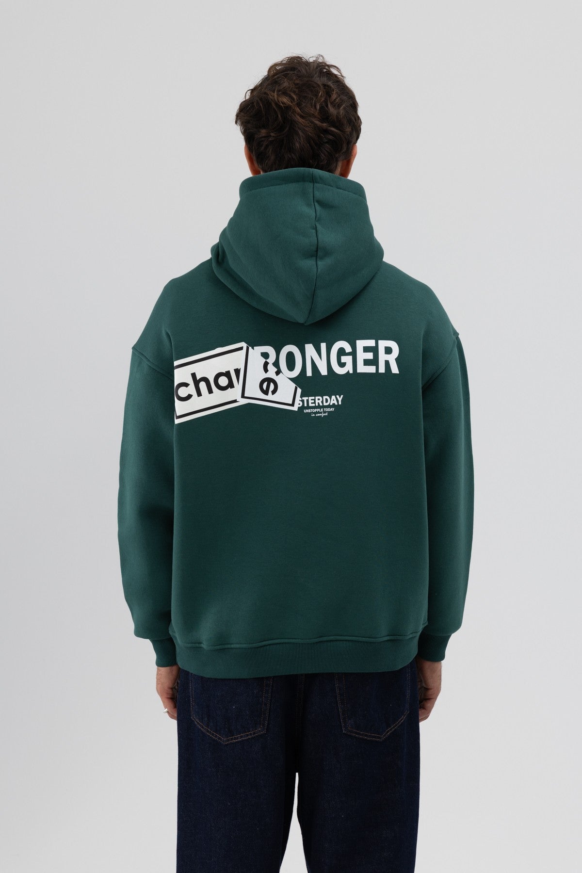 Oversize Arka Baskılı Sweatshirt