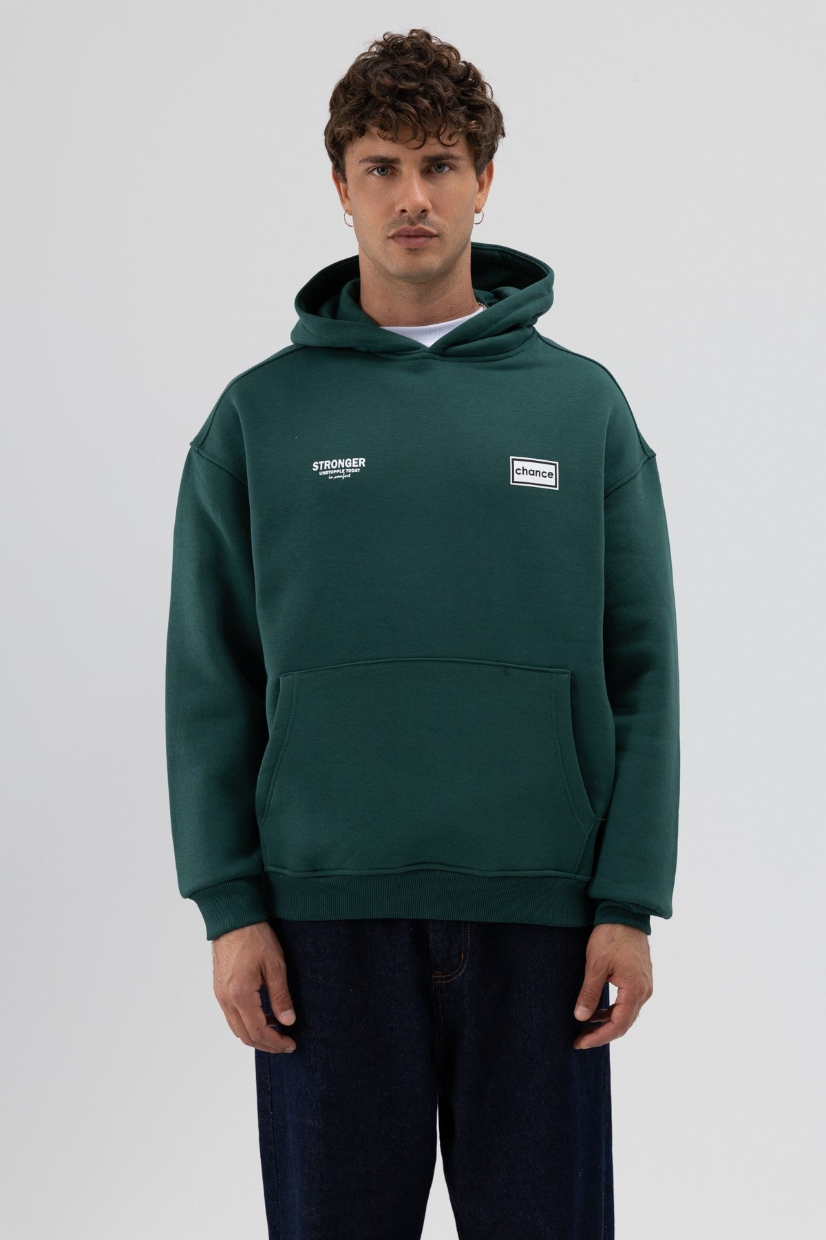 Oversize Arka Baskılı Sweatshirt