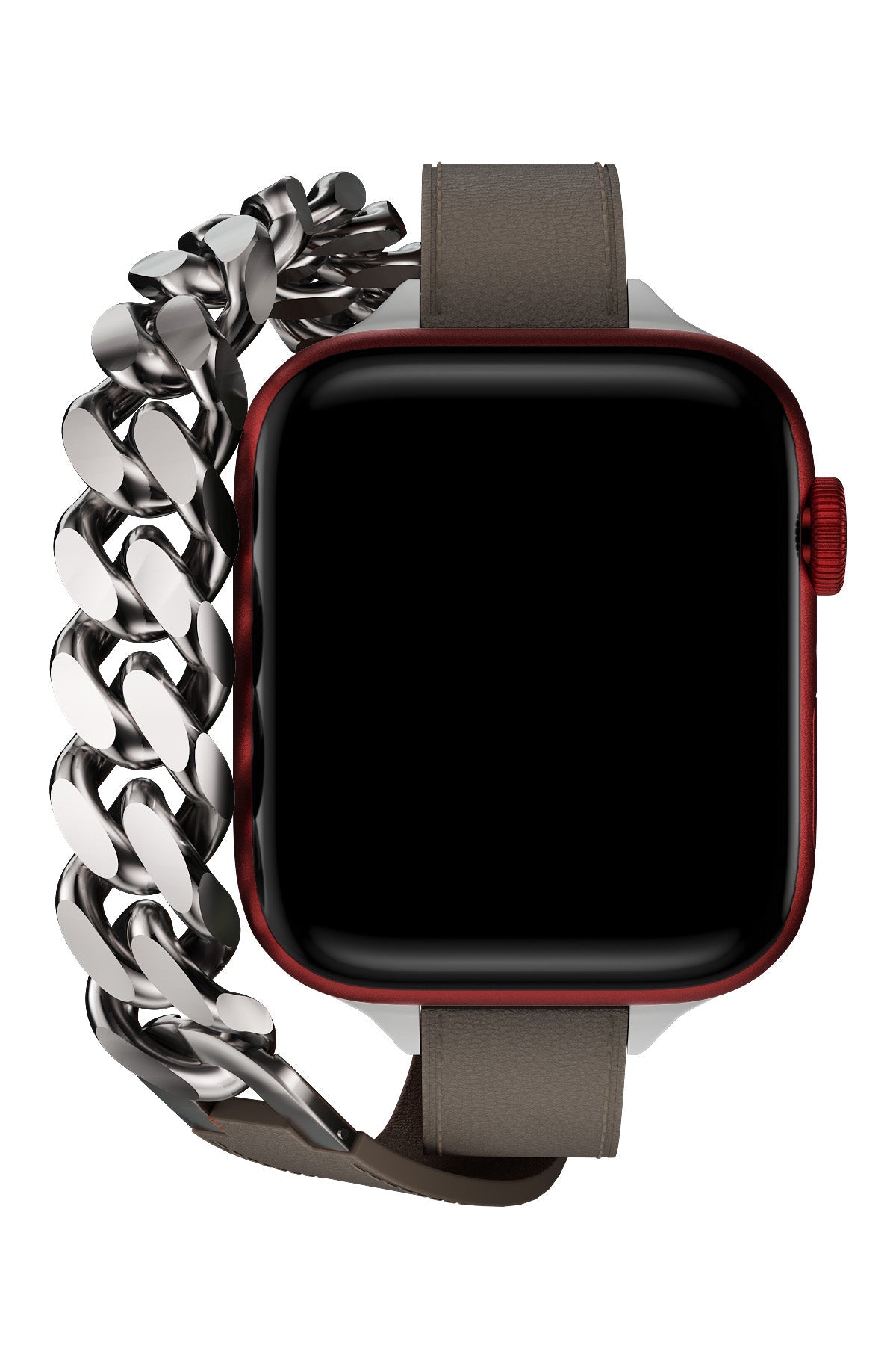 Apple Watch Uyumlu Double Tour Deri Kordon Vizon