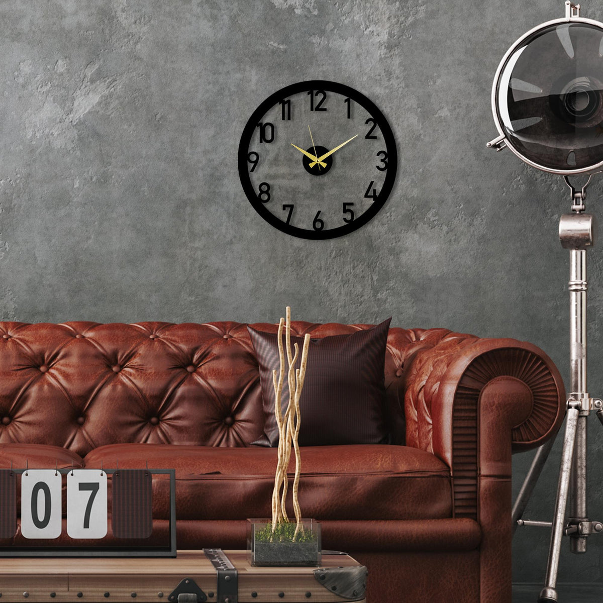 Watch-83 Dekoratif Metal Duvar Saati