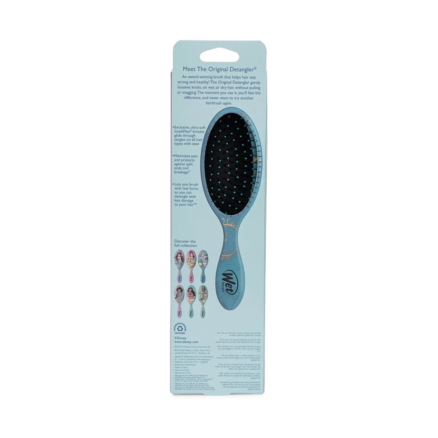 Wet Brush Disney Elegant Princess Dolaşık Açıcı Saç Fırçası Cinderella
