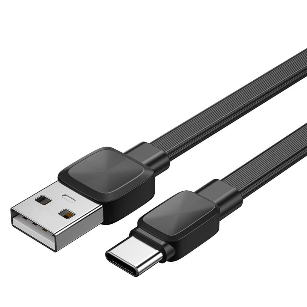 Wi-C003 Yassı Tasarım Type-C Usb Şarj Kablosu 1M