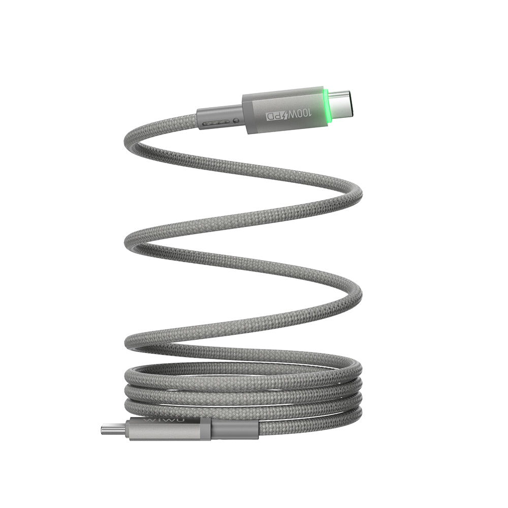Wi-C084 Maglink Type-C To Type-C 100W Led Göstergeli Hızlı Şarj Kablosu 1M