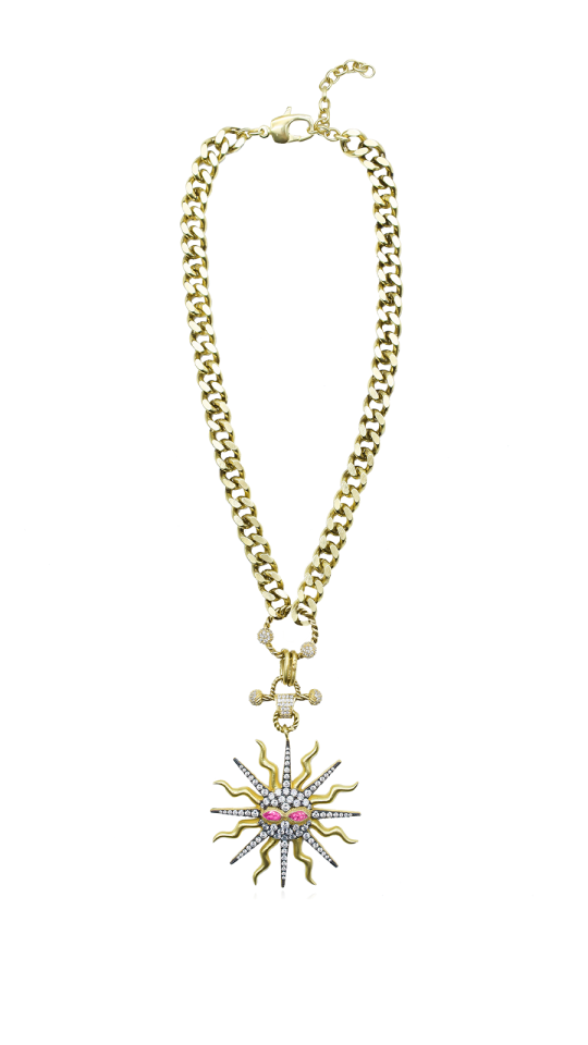 Maschera Altin Kaplama Charm Kolye