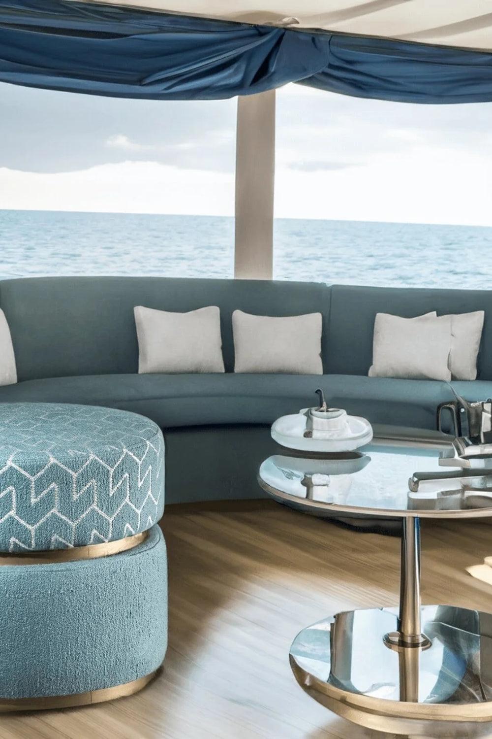 22 Maggio Istanbul-Azzurro Desenli Turkuaz Silindir Ahşap Puf-Puf-2-Milagron.com