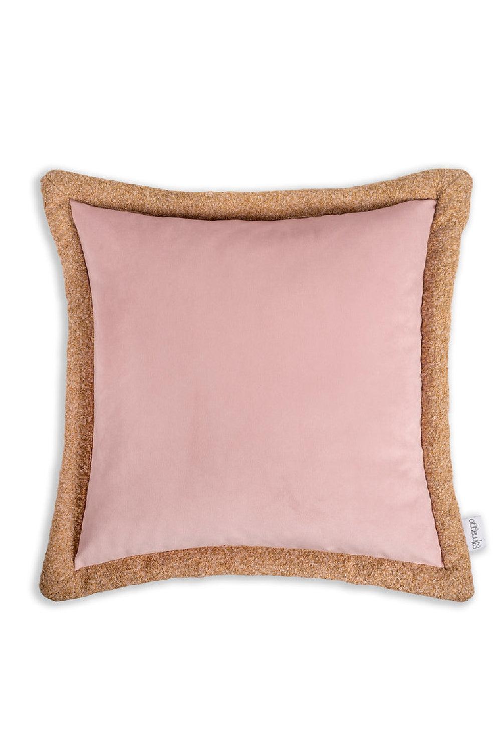 22 Maggio Istanbul-Casetta Somon Kadife Kalın Biye Detaylı Yastık 50x50 cm-Yastık-1-Milagron.com