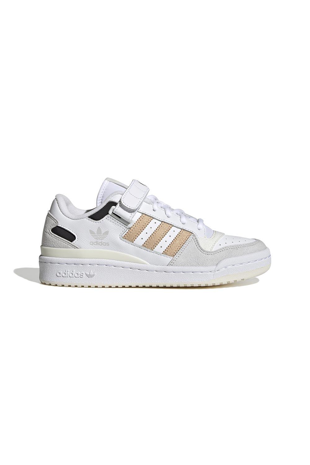 Adidas-Forum Low White/Magic Beige/Black-Sneakers-1-Milagron.com
