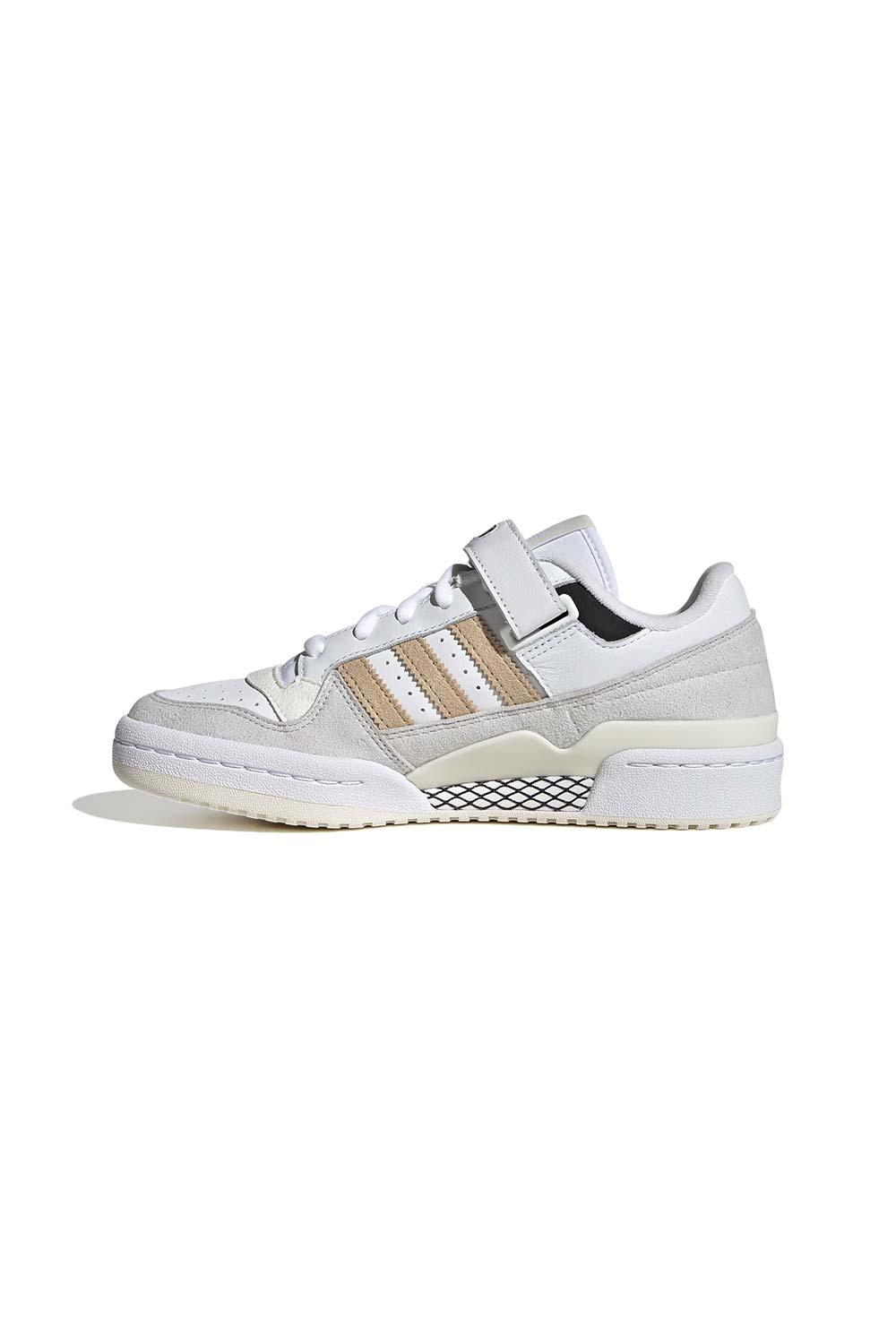 Adidas-Forum Low White/Magic Beige/Black-Sneakers-4-Milagron.com