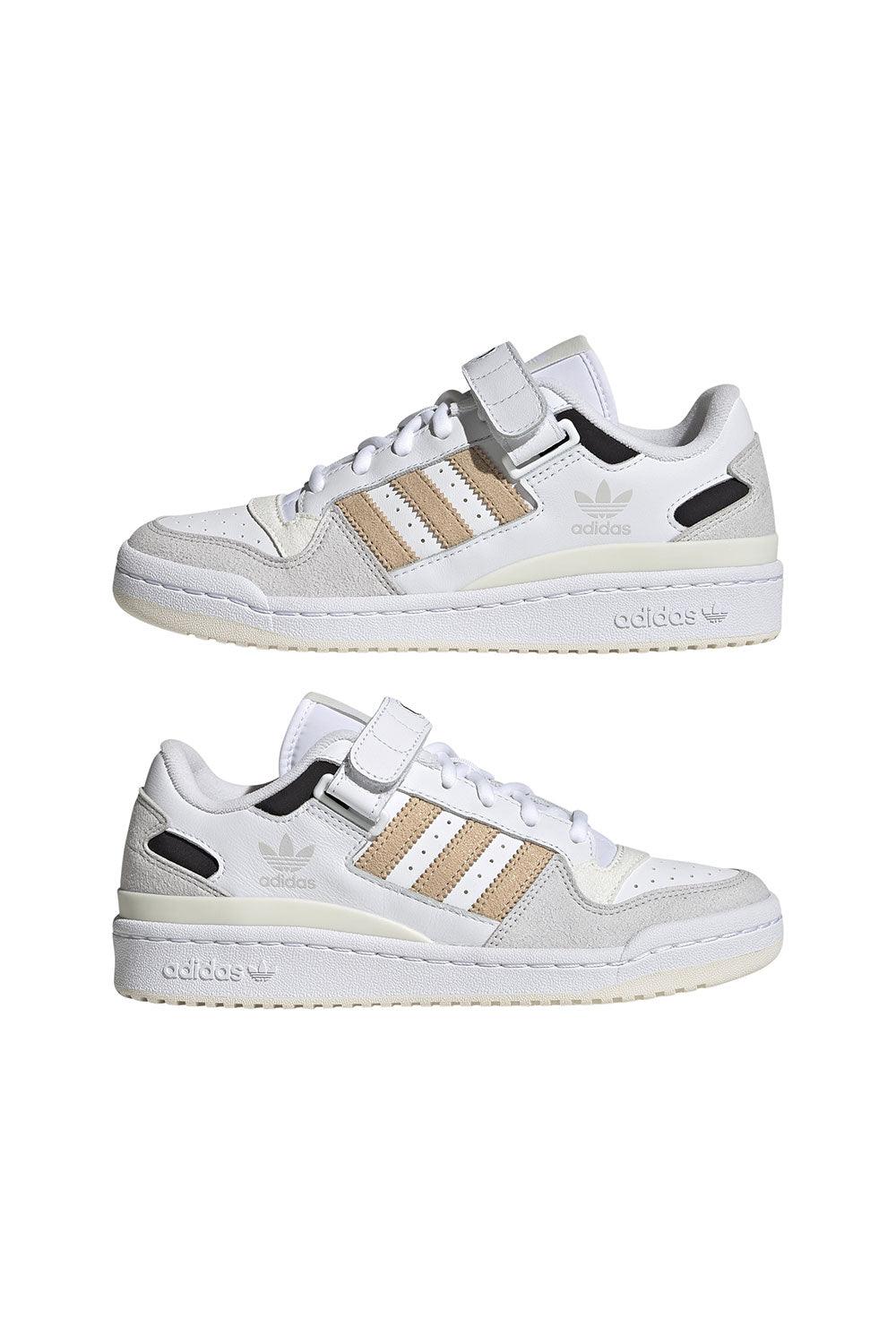 Adidas-Forum Low White/Magic Beige/Black-Sneakers-9-Milagron.com