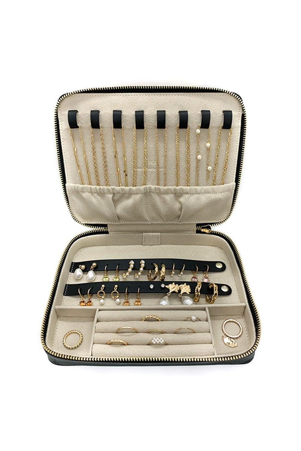 Aika Concept-Large Jewelry Bag Siyah-Takı Çantası-2-Milagron.com