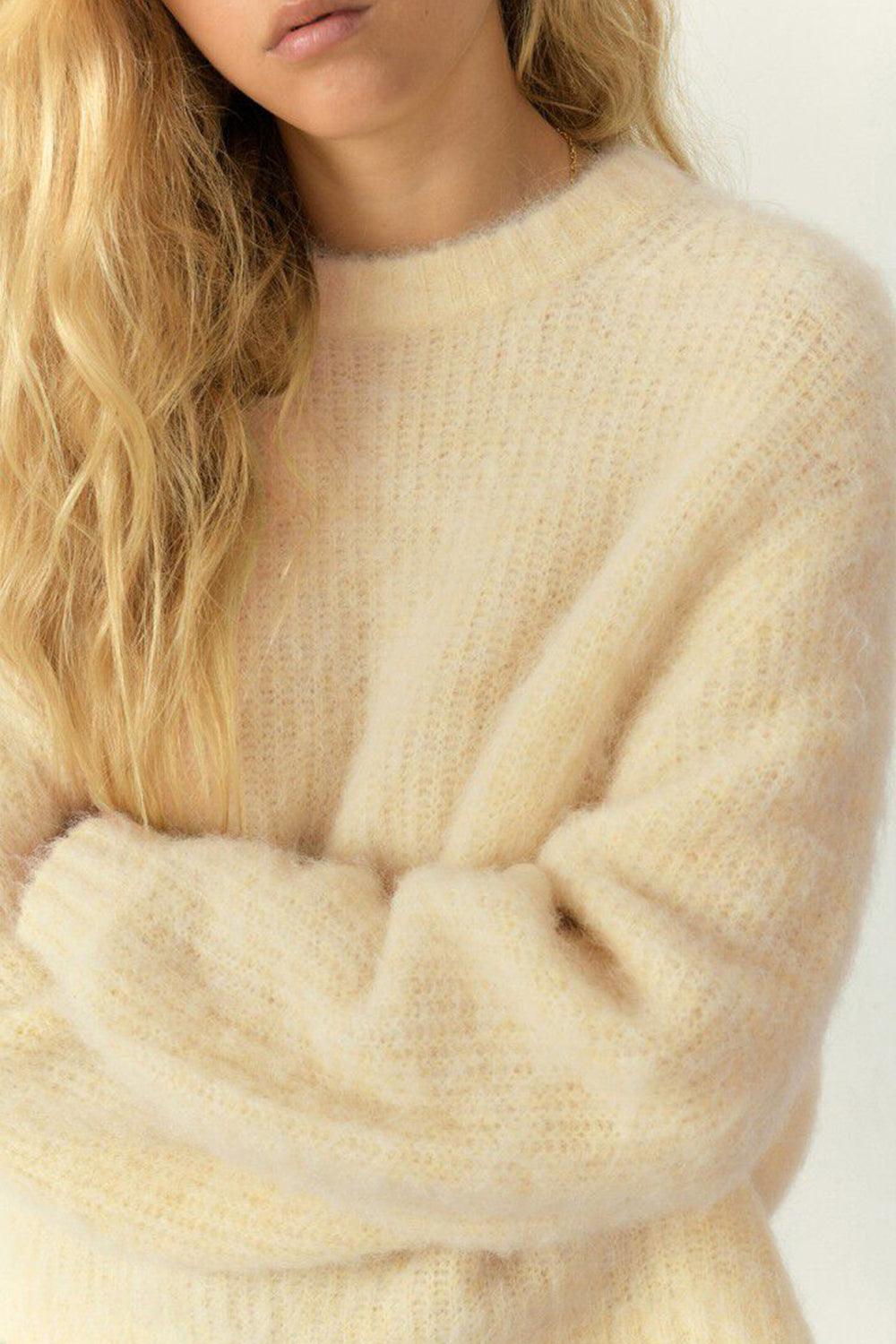 American Vintage-Pull Boule ML COL Montant Lemon-Kazak & Triko-5-Milagron.com