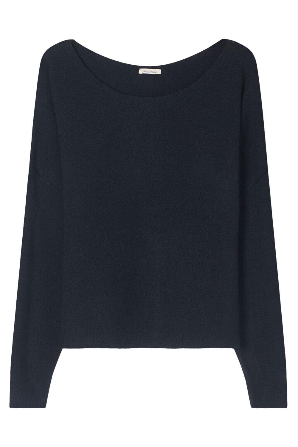 American Vintage-Pull ML Col Noir-Kazak & Triko-1-Milagron.com