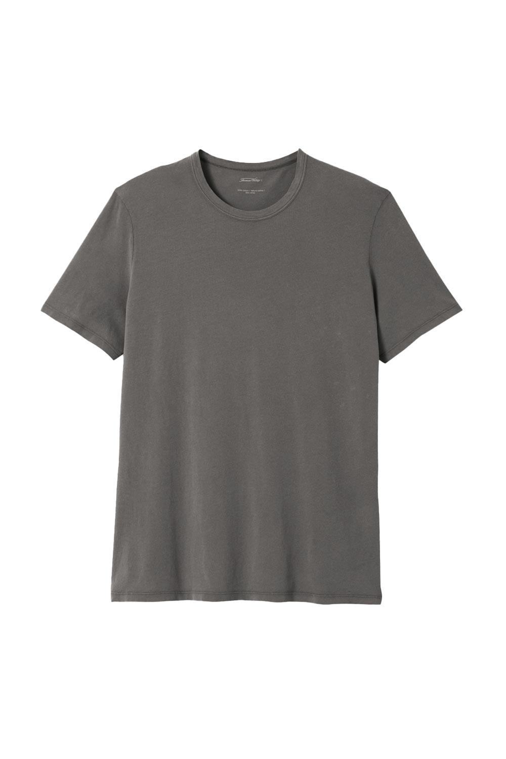 American Vintage-T-Shirt Homme Devon Ardoise Vintage-T-Shirts-1-Milagron.com