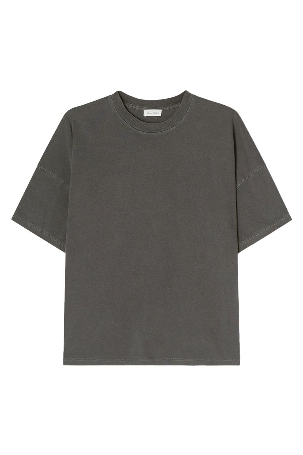 American Vintage-T-Shirt MC Col Rond Carbon Vintage-T-Shirts-1-Milagron.com