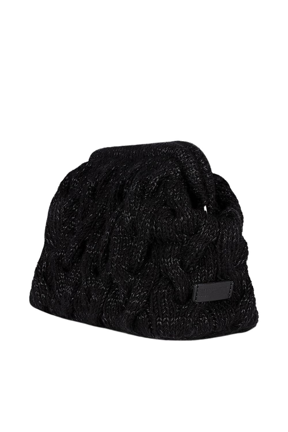 Amour Et Naturel-Iva Simli Yun Clutch Siyah-Clutch-2-Milagron.com