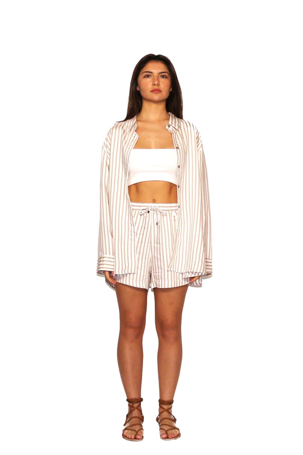 Antoa-Artemis Şort - Gömlek Takım-Alt - Üst Takım-1-Milagron.com
