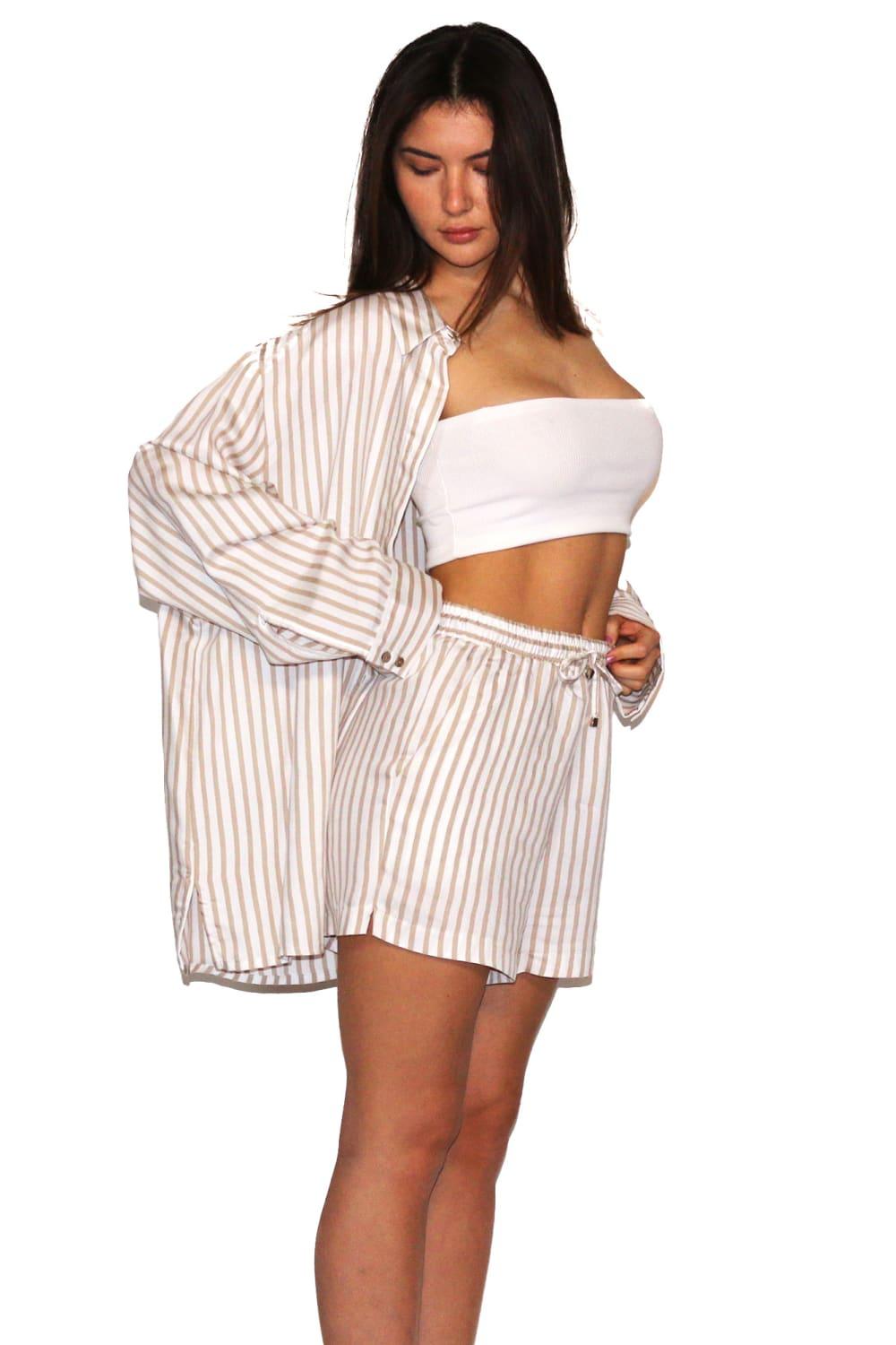 Antoa-Artemis Şort - Gömlek Takım-Alt - Üst Takım-2-Milagron.com