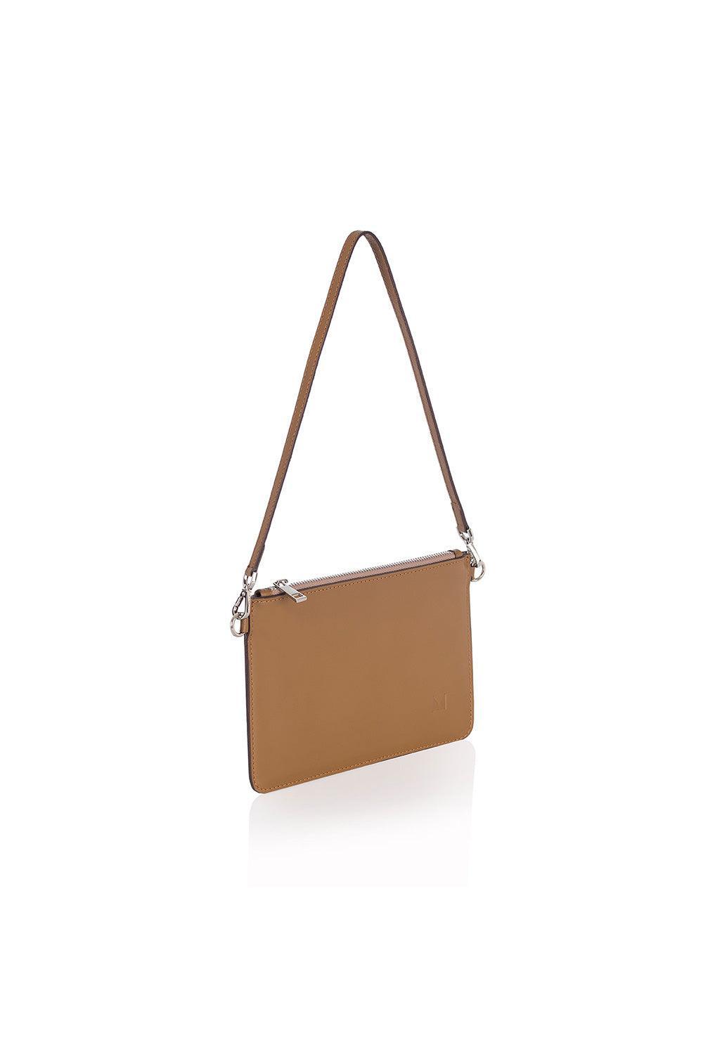 Atelier Melange-Deri Mini Omuz Çantası Kahve-Omuz Çantası-2-Milagron.com