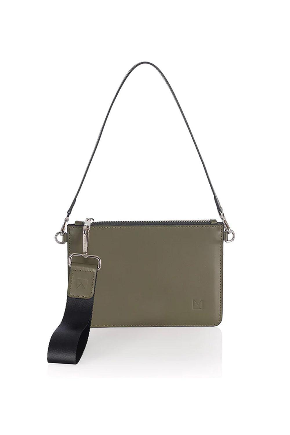 Atelier Melange-Deri Mini Omuz Çantası Yosun Yeşili-Omuz Çantası-1-Milagron.com