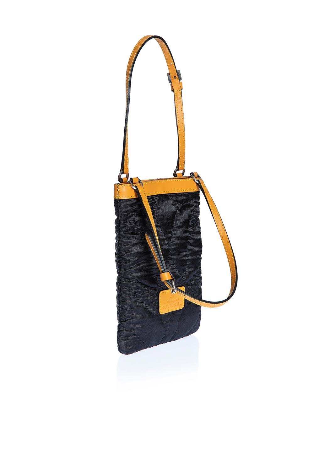 Atelier Melange-Şükran Mini El Çantası Siyah Turuncu-Omuz Çantası-2-Milagron.com