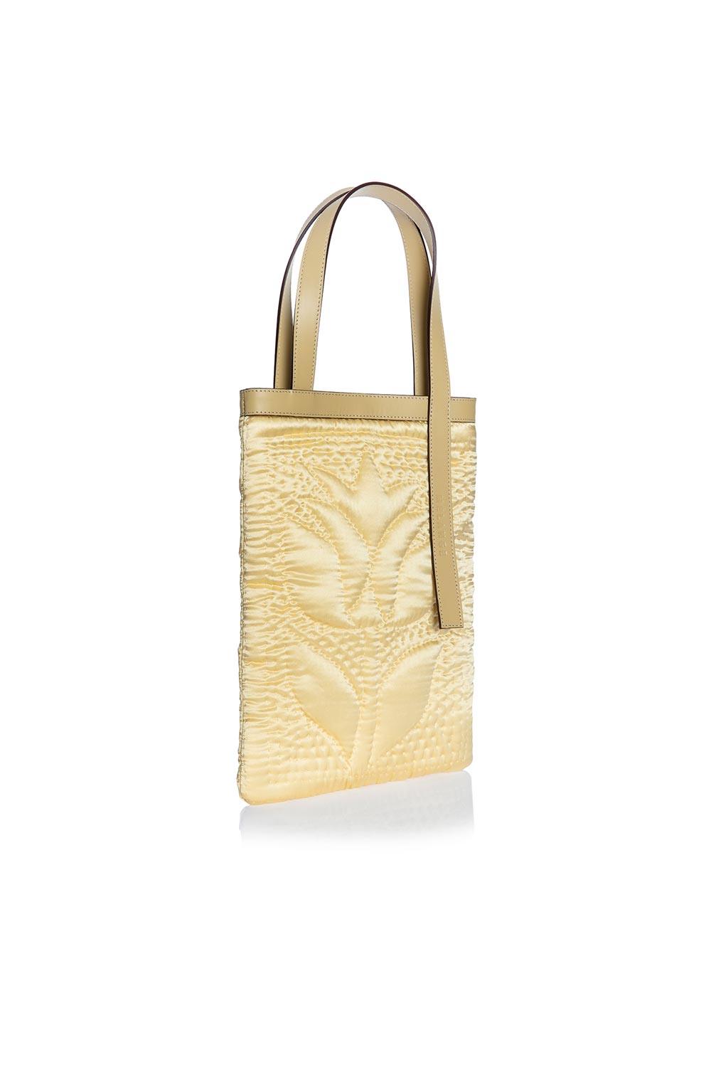 Atelier Melange-Şükran Omuz Çantası İpek Saten Sarı-Omuz Çantası-3-Milagron.com