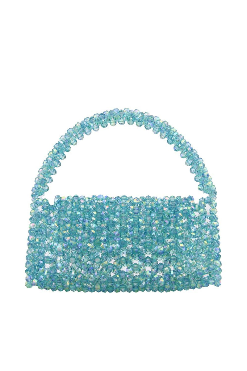 Ava Villain Bite Boncuk Çanta Mavi Omuz Çantası Milagron