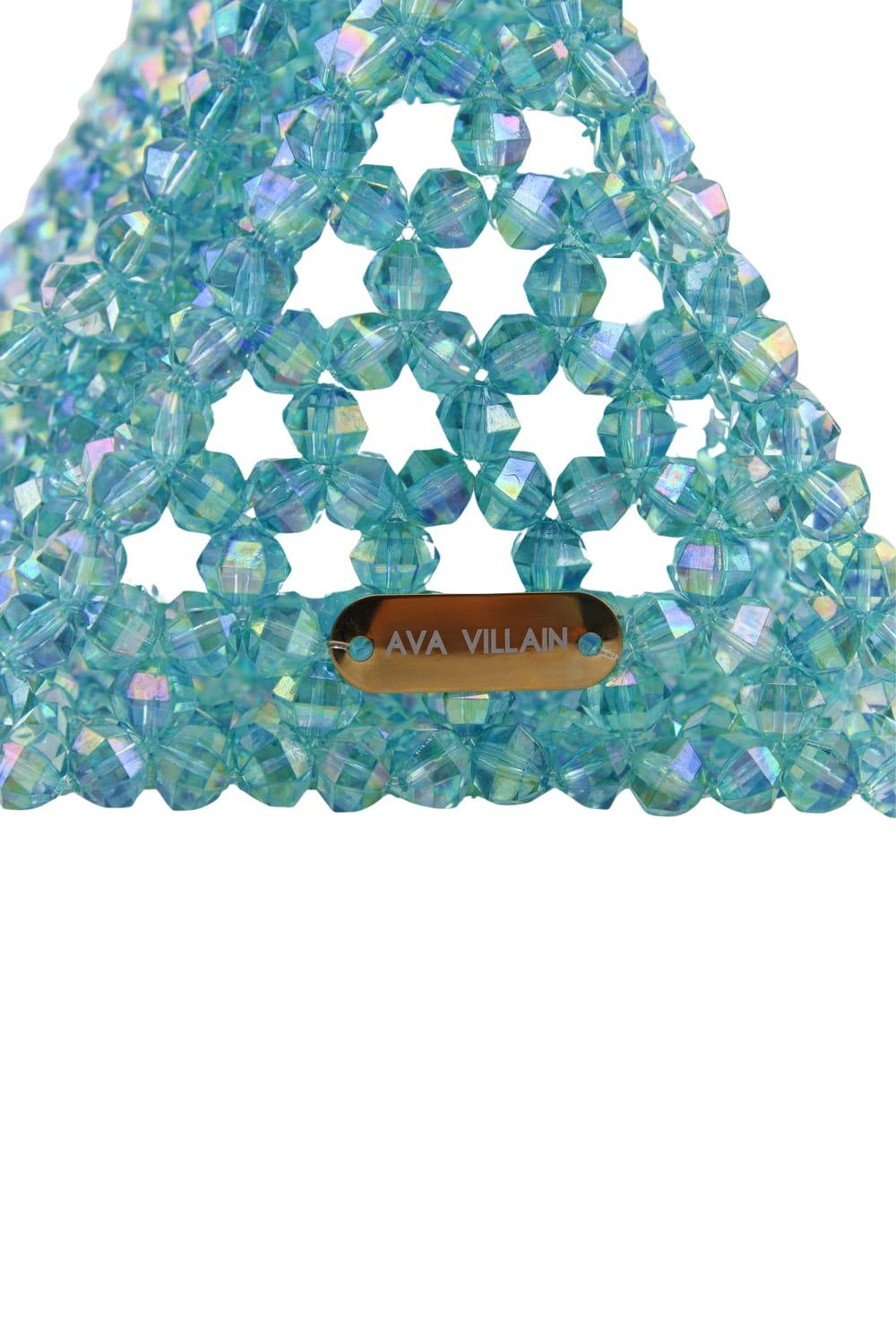 Ava Villain-Bite Boncuk Çanta Mavi-Omuz Çantası-6-Milagron.com