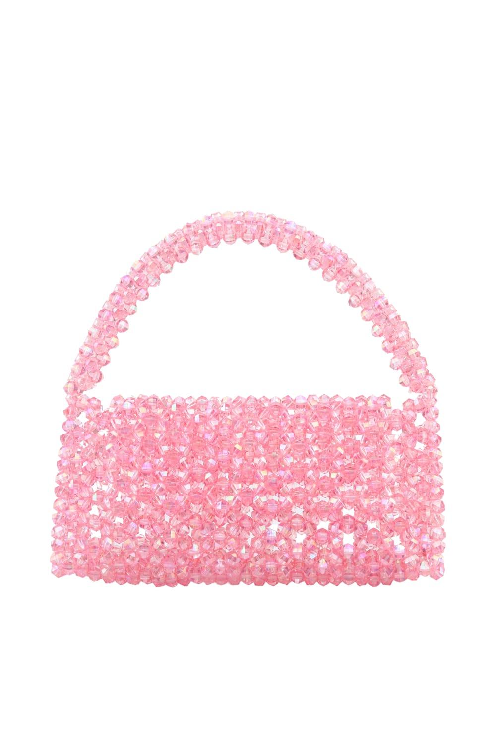 Ava Villain-Bite Boncuk Çanta Pembe-Omuz Çantası-1-Milagron.com