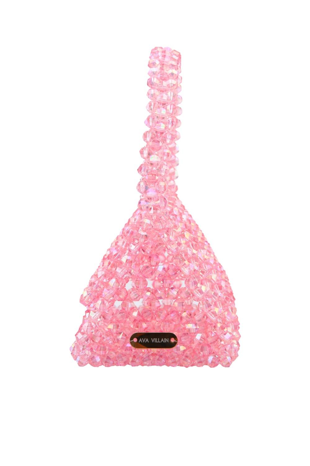 Ava Villain-Bite Boncuk Çanta Pembe-Omuz Çantası-3-Milagron.com