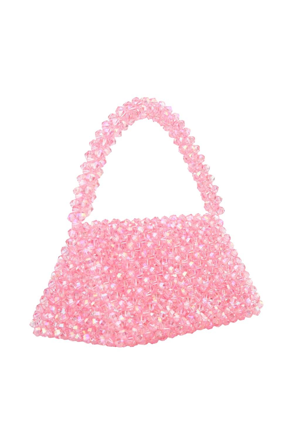 Ava Villain-Bite Boncuk Çanta Pembe-Omuz Çantası-4-Milagron.com