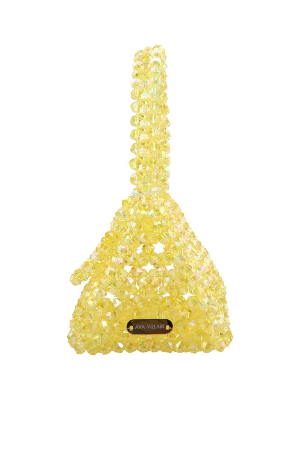 Ava Villain-Bite Boncuk Çanta Sarı-Omuz Çantası-3-Milagron.com